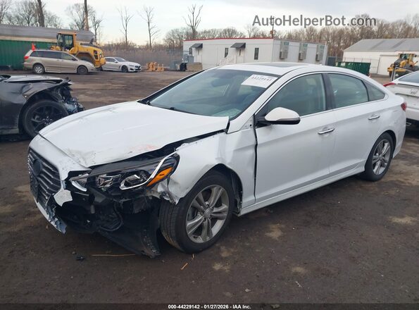5NPE34AF2JH612017 2018 HYUNDAI SONATA White Przód lewy