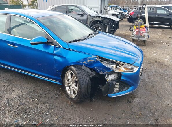 5NPE34AF2JH635264 2018 HYUNDAI SONATA Blue Vista frontal