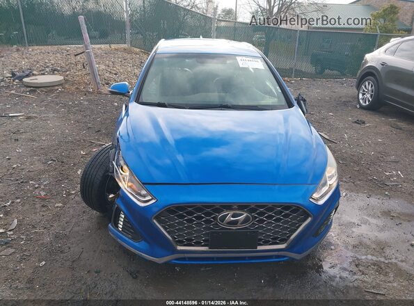 5NPE34AF2JH635264 2018 HYUNDAI SONATA Blue Vista del cuadro de instrumentos