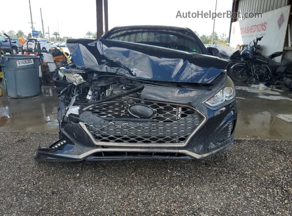 5NPE34AF5KH735652 2019 HYUNDAI SONATA Черный Вид спереди