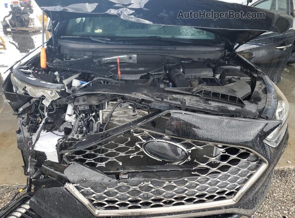 5NPE34AF5KH735652 2019 HYUNDAI SONATA Черный Вид задней части салона