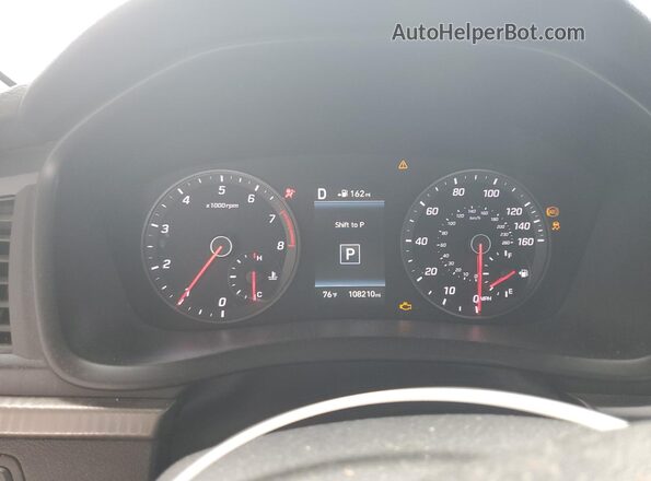 5NPE34AF5KH735652 2019 HYUNDAI SONATA Черный Вид щитка приборов