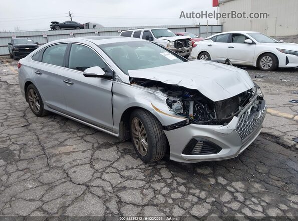 5NPE34AF6KH808348 2019 HYUNDAI SONATA Silver Front right