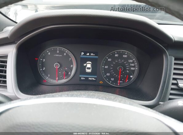 5NPE34AF6KH808348 2019 HYUNDAI SONATA Silver Rear seats view