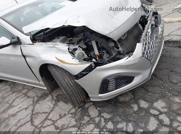5NPE34AF6KH808348 2019 HYUNDAI SONATA Silver Front view