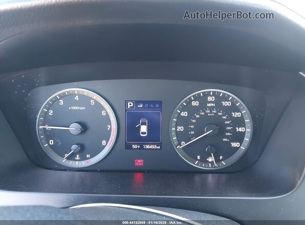 5NPE34AF7GH271870 2016 HYUNDAI SONATA Черный Вид задних сидений