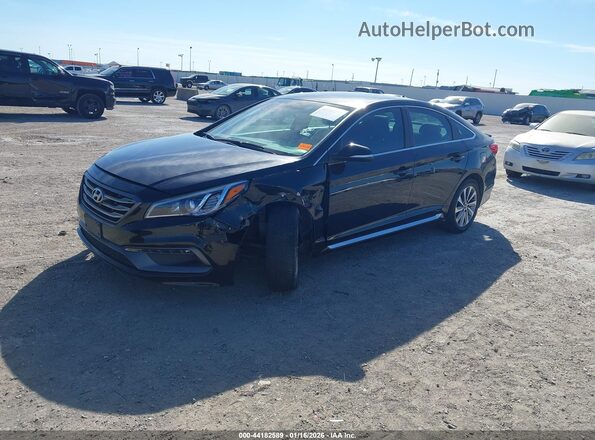 5NPE34AF7GH271870 2016 HYUNDAI SONATA Черный Вид спереди