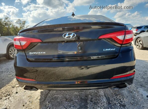 5NPE34AF7HH453604 2017 HYUNDAI SONATA Черный Вид сзади