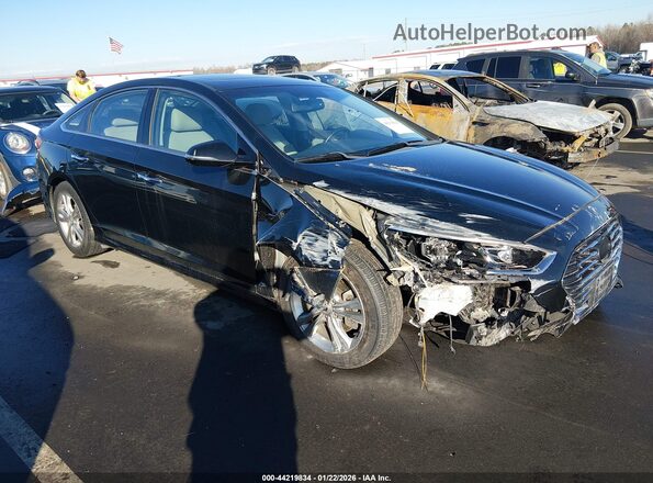 5NPE34AF7JH626463 2018 HYUNDAI SONATA Black Front right