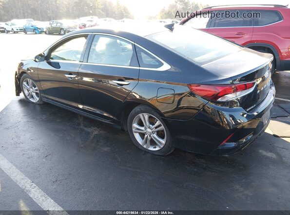 5NPE34AF7JH626463 2018 HYUNDAI SONATA Black Rear left