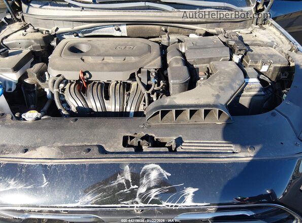 5NPE34AF7JH626463 2018 HYUNDAI SONATA Black Rear view