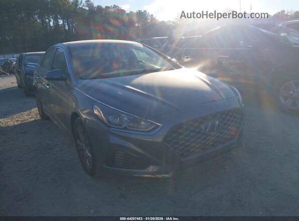 5NPE34AF9KH814306 2019 HYUNDAI SONATA Серый Передняя правая четверть