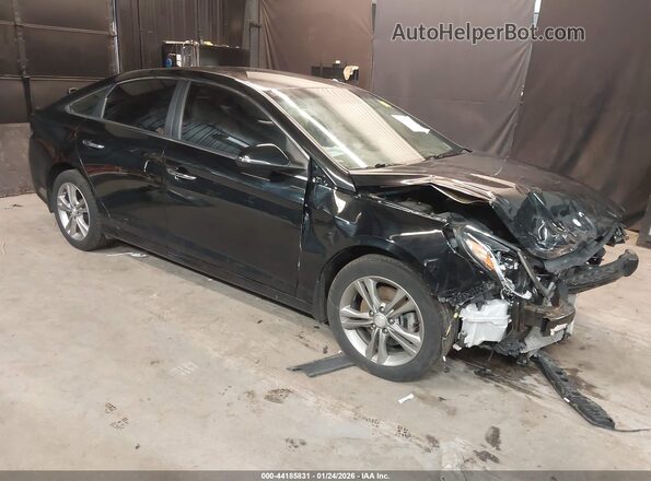 5NPE34AFXKH805758 2019 HYUNDAI SONATA Black Przód prawy