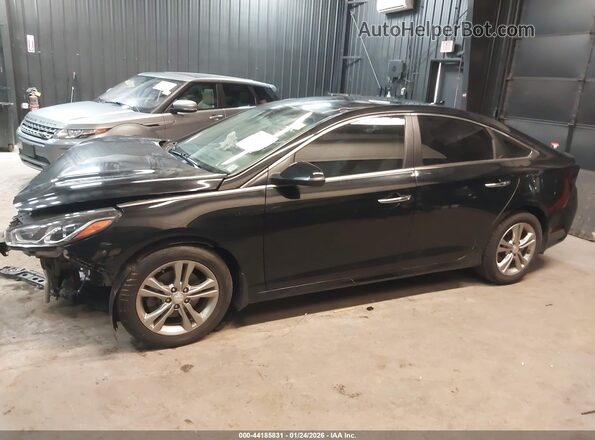 5NPE34AFXKH805758 2019 HYUNDAI SONATA Black Widok wnętrza 360 stopni