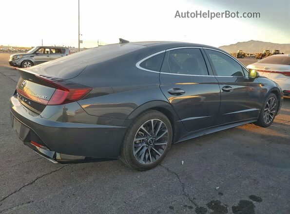 5NPEH4J23LH058679 2020 HYUNDAI SONATA Черный Задняя правая четверть
