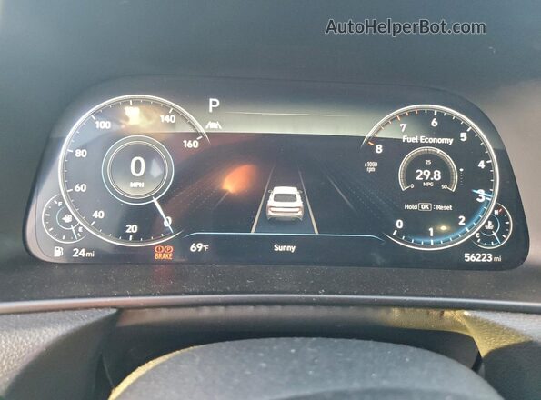 5NPEH4J23LH058679 2020 HYUNDAI SONATA Черный Вид щитка приборов