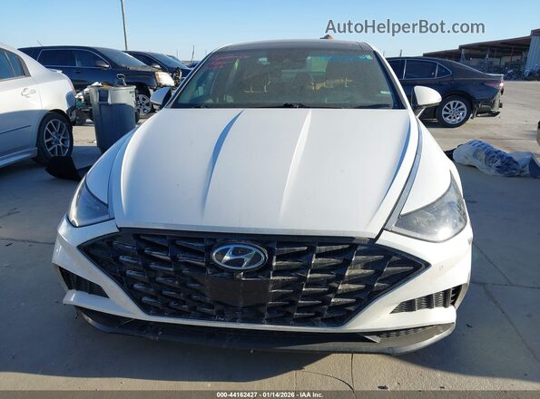 5NPEH4J24MH067909 2021 HYUNDAI SONATA Белый Вид щитка приборов