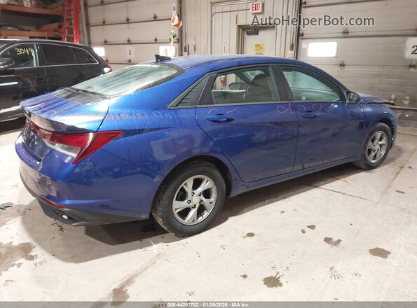 5NPLL4AG3MH049421 2021 HYUNDAI ELANTRA Синий Задняя правая четверть