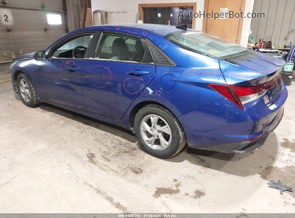 5NPLL4AG3MH049421 2021 HYUNDAI ELANTRA Синий Задняя левая четверть