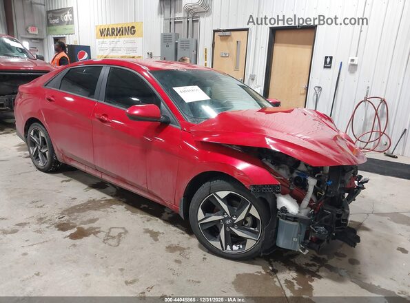 5NPLS4AG7PH090738 2023 HYUNDAI ELANTRA Red Przód prawy
