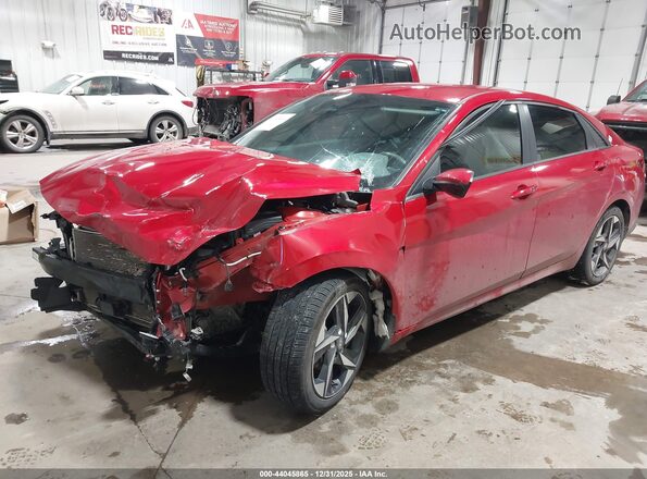 5NPLS4AG7PH090738 2023 HYUNDAI ELANTRA Red Przód lewy