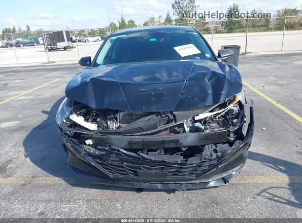 5NPLS4AG9NH079186 2022 HYUNDAI ELANTRA Черный Вид щитка приборов