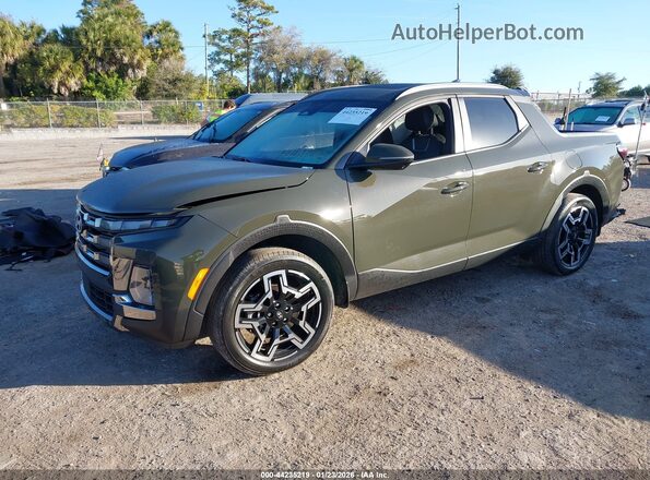 5NTJEDDF7SH128593 2025 HYUNDAI SANTA CRUZ Green წინა მარცხენა ხედი სამი მეოთხედიდან