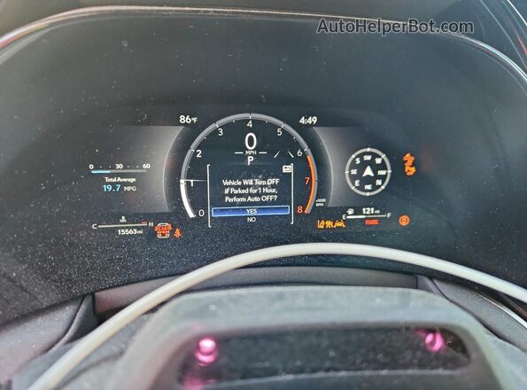 5TDAAAA62RS010601 2024 LEXUS TX Угольный Вид щитка приборов
