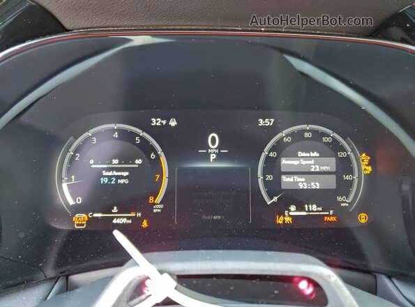 5TDAAAB61SS040774 2025 LEXUS TX Blue Instrument cluster view