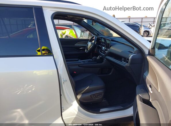 5TDACAB5XSS036904 2025 TOYOTA HIGHLANDER HYBRID White Widok wnętrza z przodu