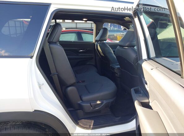 5TDACAB5XSS036904 2025 TOYOTA HIGHLANDER HYBRID White Widok naklejki z numerem VIN
