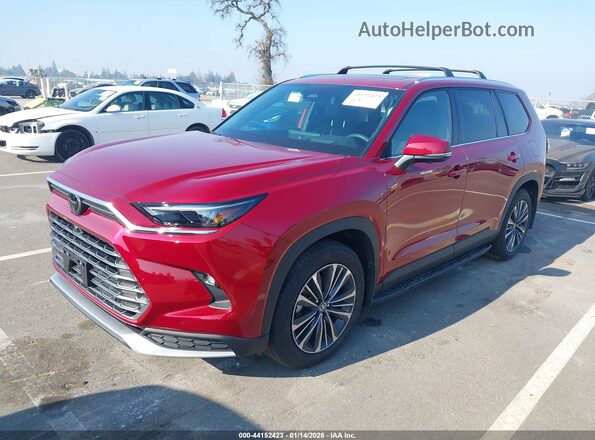 5TDADAB50SS024998 2025 TOYOTA HIGHLANDER HYBRID Red Передня ліва чверть