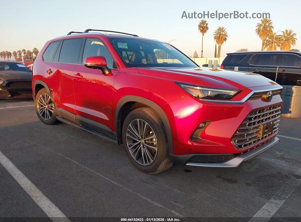 5TDADAB50SS024998 2025 TOYOTA HIGHLANDER HYBRID Red Передня права чверть