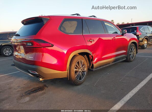 5TDADAB50SS024998 2025 TOYOTA HIGHLANDER HYBRID Red Задня права чверть