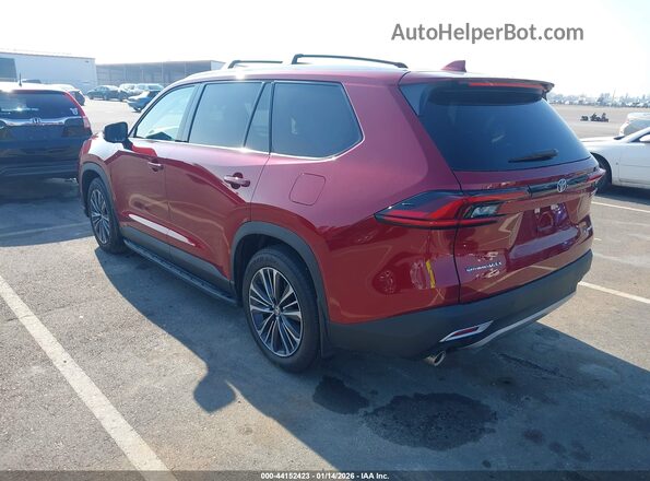 5TDADAB50SS024998 2025 TOYOTA HIGHLANDER HYBRID Red Задня ліва чверть