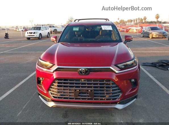 5TDADAB50SS024998 2025 TOYOTA HIGHLANDER HYBRID Red Вид щитка приладів