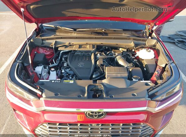 5TDADAB50SS024998 2025 TOYOTA HIGHLANDER HYBRID Red Вид ззаду