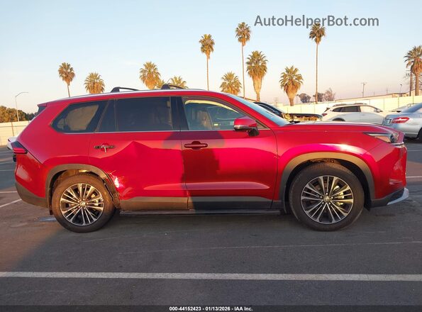 5TDADAB50SS024998 2025 TOYOTA HIGHLANDER HYBRID Red Вид задньої частини салону