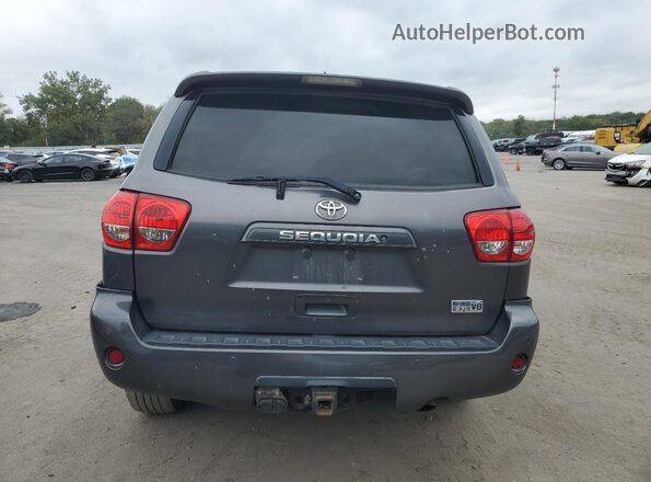 5TDBY5G11HS154934 2017 TOYOTA SEQUOIA Gray Вид ззаду