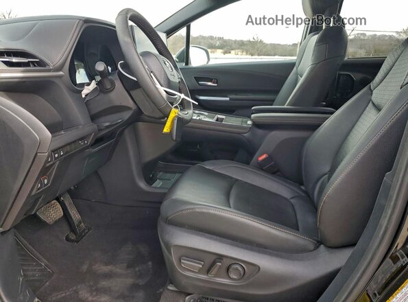 5TDCSKFC9SS180812 2025 TOYOTA SIENNA Black წინა სალონის ხედი