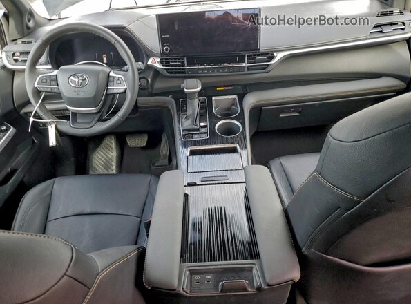 5TDCSKFC9SS180812 2025 TOYOTA SIENNA Black წინა პანელის ხედი