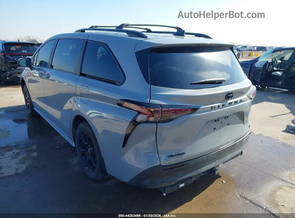 5TDCSKFC9SS191051 2025 TOYOTA SIENNA Gray Հետևի ձախ
