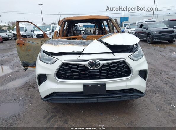 5TDCZRBH1LS518520 2020 TOYOTA HIGHLANDER Белый Вид панели приборов