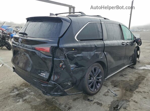 5TDDRKEC0MS002534 2021 TOYOTA SIENNA Черный Задняя правая четверть