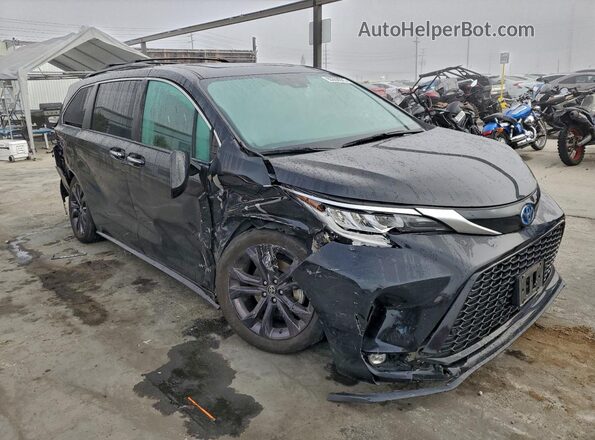 5TDDRKEC0MS002534 2021 TOYOTA SIENNA Черный Передняя правая четверть