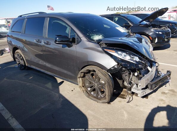 5TDDRKEC1SS285314 2025 TOYOTA SIENNA Серый Передняя правая четверть