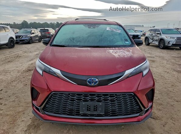 5TDDRKEC2NS119002 2022 TOYOTA SIENNA Красный Вид спереди