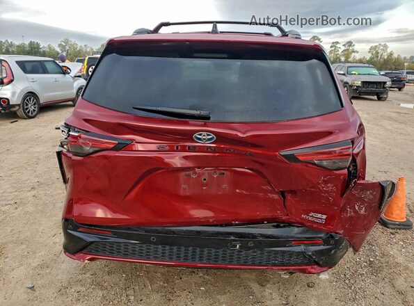 5TDDRKEC2NS119002 2022 TOYOTA SIENNA Красный Вид сзади