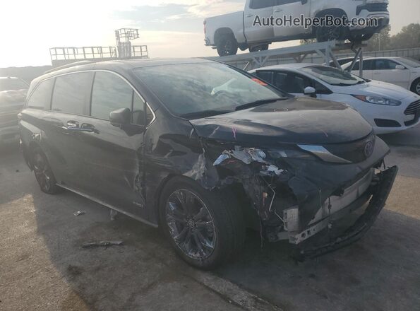 5TDDRKEC3MS001409 2021 TOYOTA SIENNA Black Przód prawy