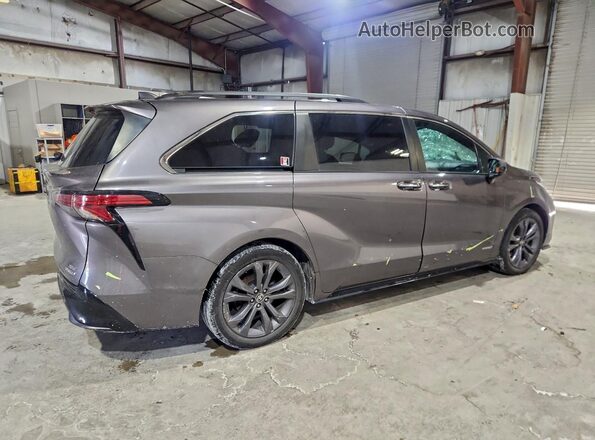 5TDDRKEC6MS002344 2021 TOYOTA SIENNA Gray Trasero derecho